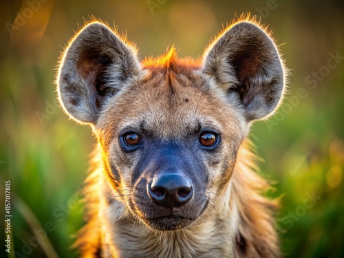 Powerful Spotted Hyena Closeup, Amboseli National Park, Kenya - African Wildlife Photography photo