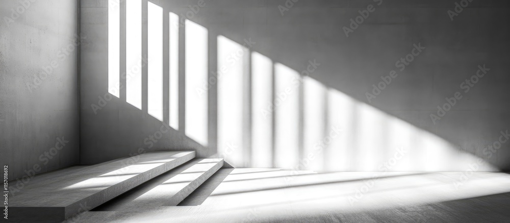 Dramatic shadow interplay on modern building interior highlighting architectural design and minimalist aesthetics in a vertical perspective Dramatic shadow interplay on modern building interior highlighting architectural design and minimalist aesthetics in a vertical perspective