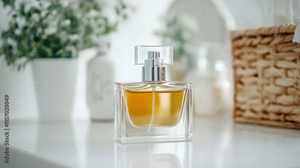 Captivating perfume display modern bathroom product photography bright environment close-up view fragrance concept Captivating perfume display modern bathroom product photography bright environment close-up view fragrance concept