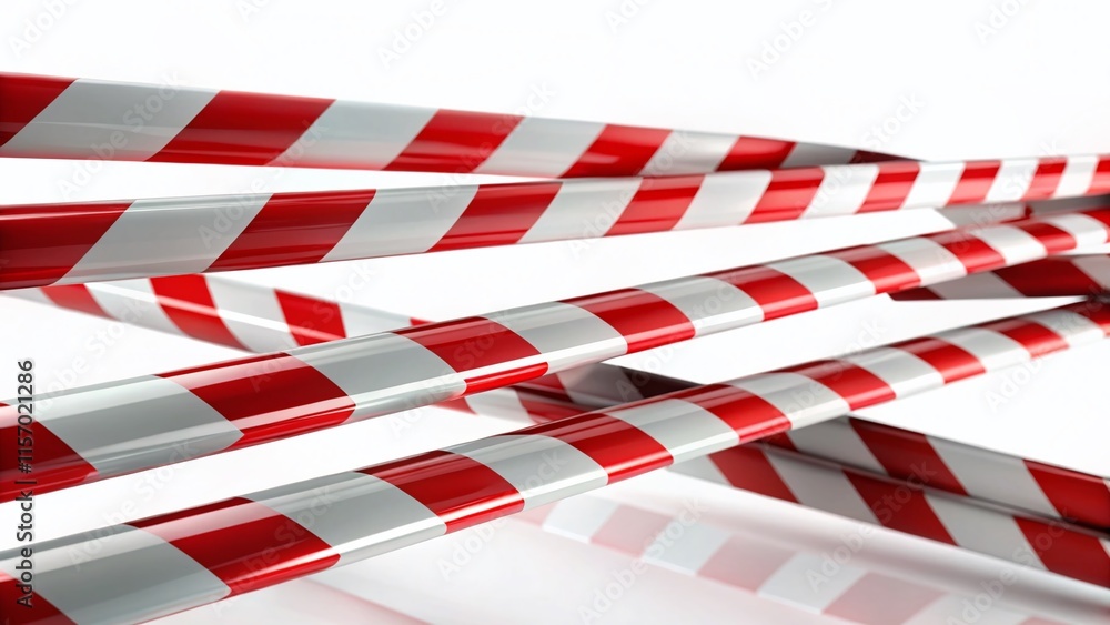 Red & White Striped Caution Tape: Do Not Cross Warning Line - Construction & Crime Scene Safety Stock Photo Red & White Striped Caution Tape: Do Not Cross Warning Line - Construction & Crime Scene Safety Stock Photo