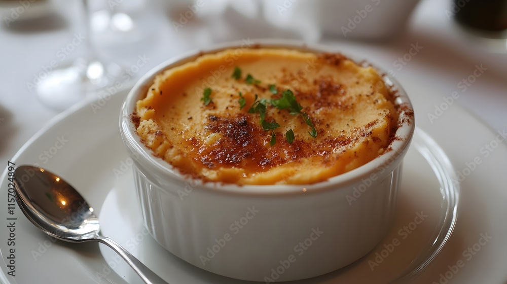 Delicious creamy mashed potatoes fine dining restaurant food photography elegant setting close-up view culinary delight Delicious creamy mashed potatoes fine dining restaurant food photography elegant setting close-up view culinary delight