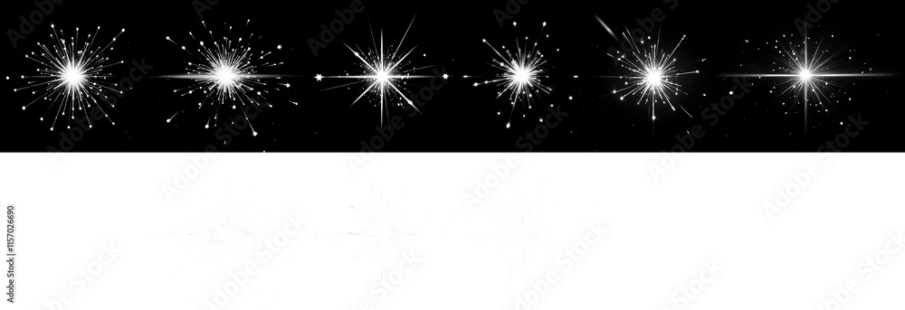 Sparkling light effect firework white explosion png clipart transparent