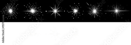 Obraz na płótnie Sparkling light effect firework white explosion png clipart transparent w salonie