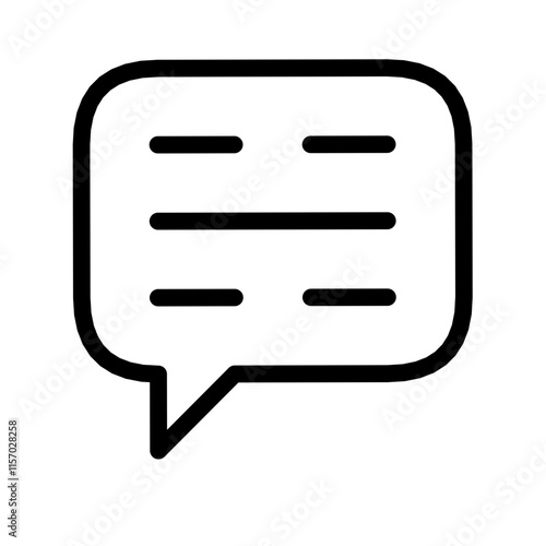 Icon messenger and notification for website and teknology 
