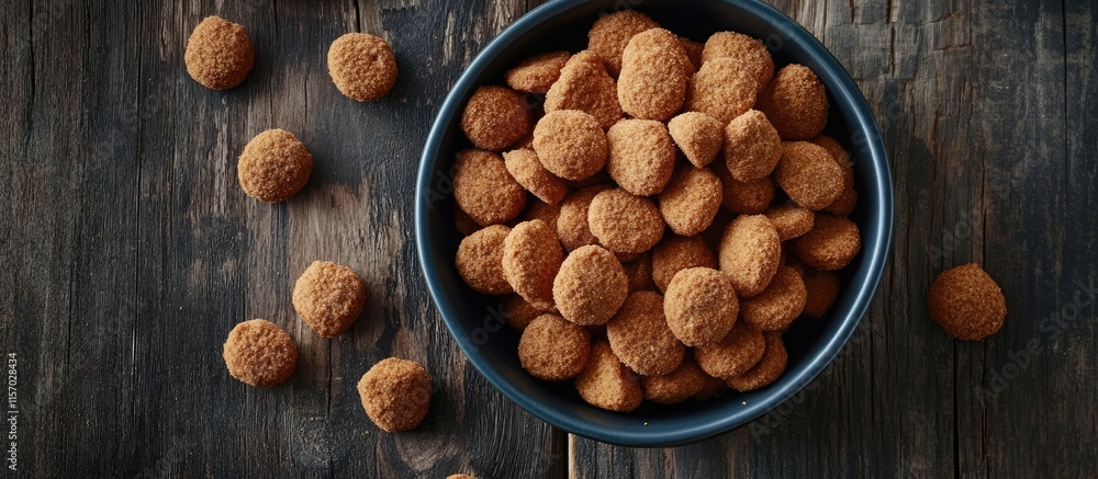 Festive pepernoten ginger nuts served in a bowl on rustic wooden table perfect for seasonal celebrations and holiday gatherings Festive pepernoten ginger nuts served in a bowl on rustic wooden table perfect for seasonal celebrations and holiday gatherings