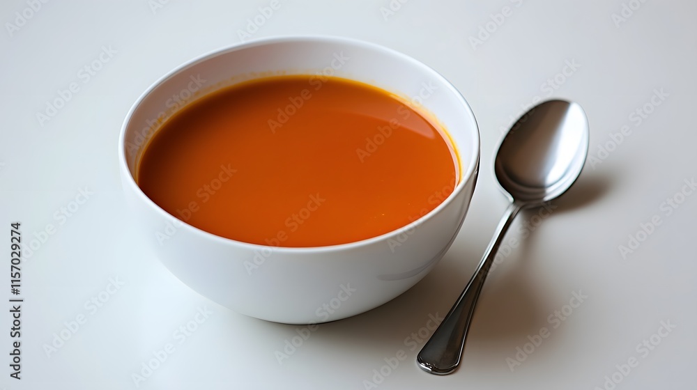 Delicious tomato soup recipe kitchen food photography bright atmosphere top view culinary delight Delicious tomato soup recipe kitchen food photography bright atmosphere top view culinary delight