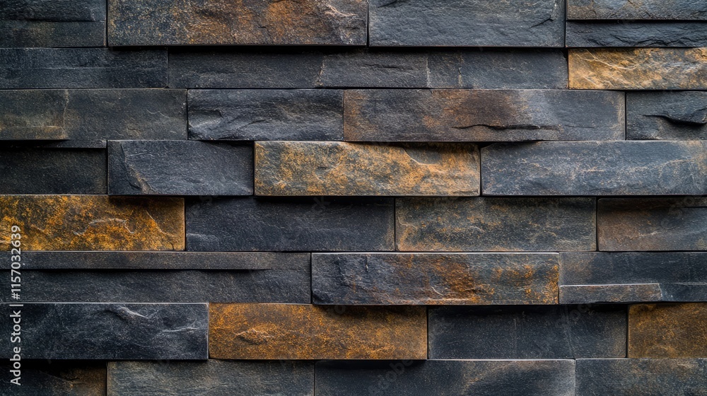 Dark slate brick wall texture suitable for creating layered architectural backgrounds and design patterns in various projects. Dark slate brick wall texture suitable for creating layered architectural backgrounds and design patterns in various projects.