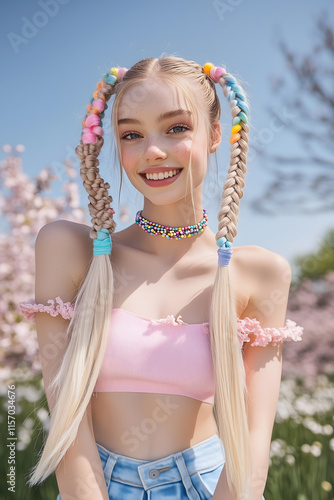 portrait of a woman in a bikini