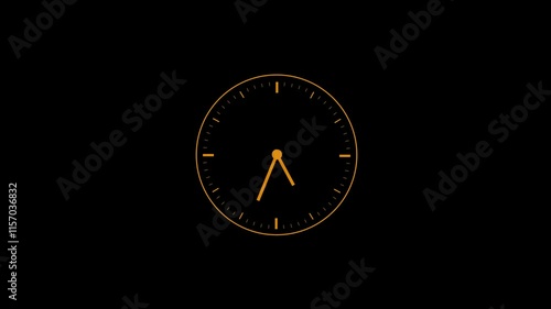 Wallpaper Mural Animation wall clock. Time Passing by Loopable video of clock 3D Timelapse on black backgrounds Torontodigital.ca