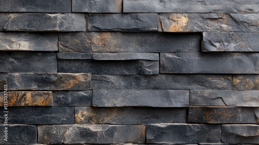 textured dark stone wall with layered slate bricks for modern industrial design or architectural backgrounds textured dark stone wall with layered slate bricks for modern industrial design or architectural backgrounds