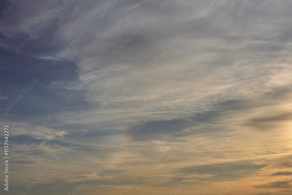 Fototapeta premium A sunset. Heaven, orange sky Sun rays Wallpaper