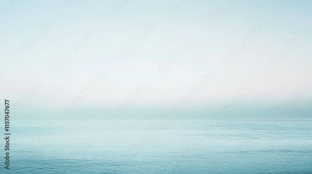 Obraz premium Serene ocean view with soft, calming colors.