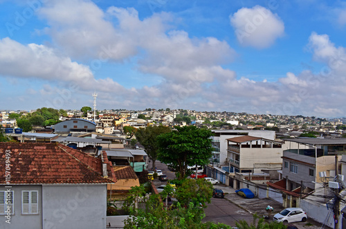 Panoramic view of the Cordovil neighborhood in Rio de Janeiro, Brazil