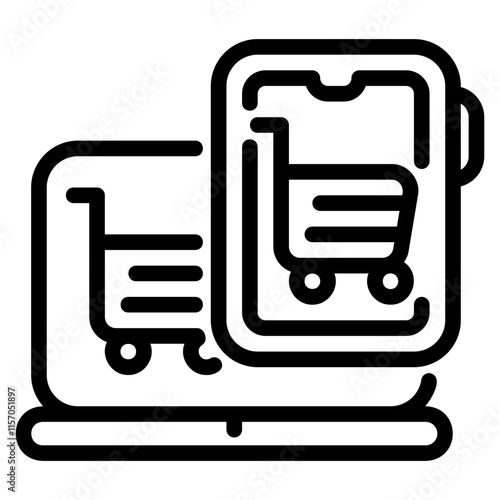 Online shop icon