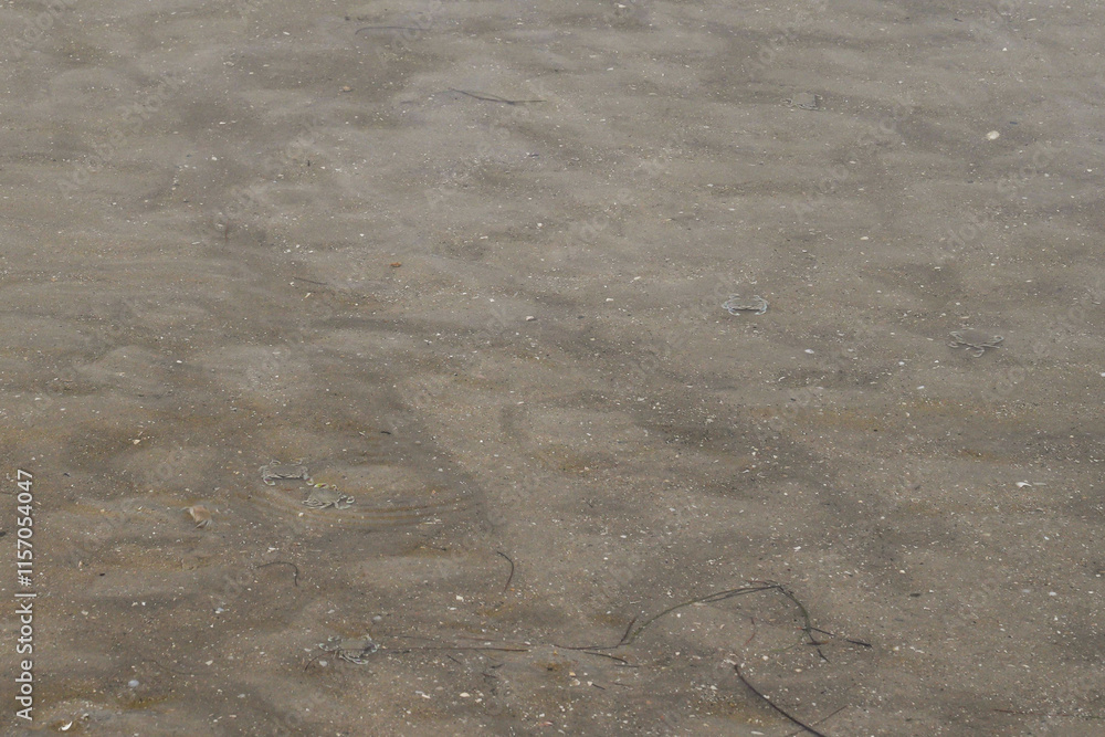 Obraz premium Sandy beach image at Hua Hin District, Prachuap Khiri Khan Province, Thailand for background.