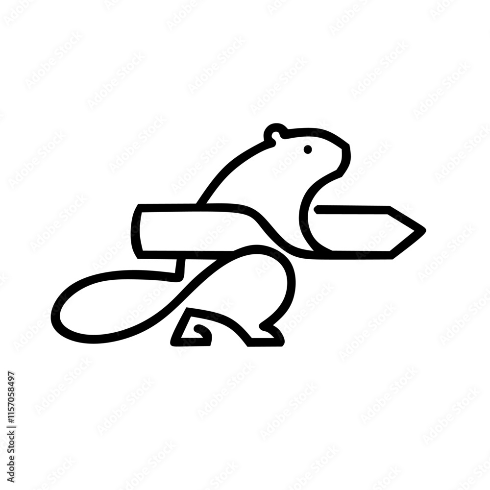 Beaver logo design Beaver logo design