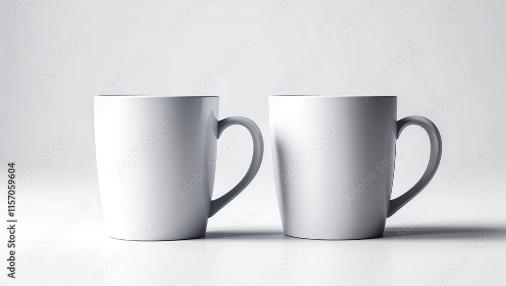 Mug Mock-Up - Two Mugs Mug Mock-Up - Two Mugs