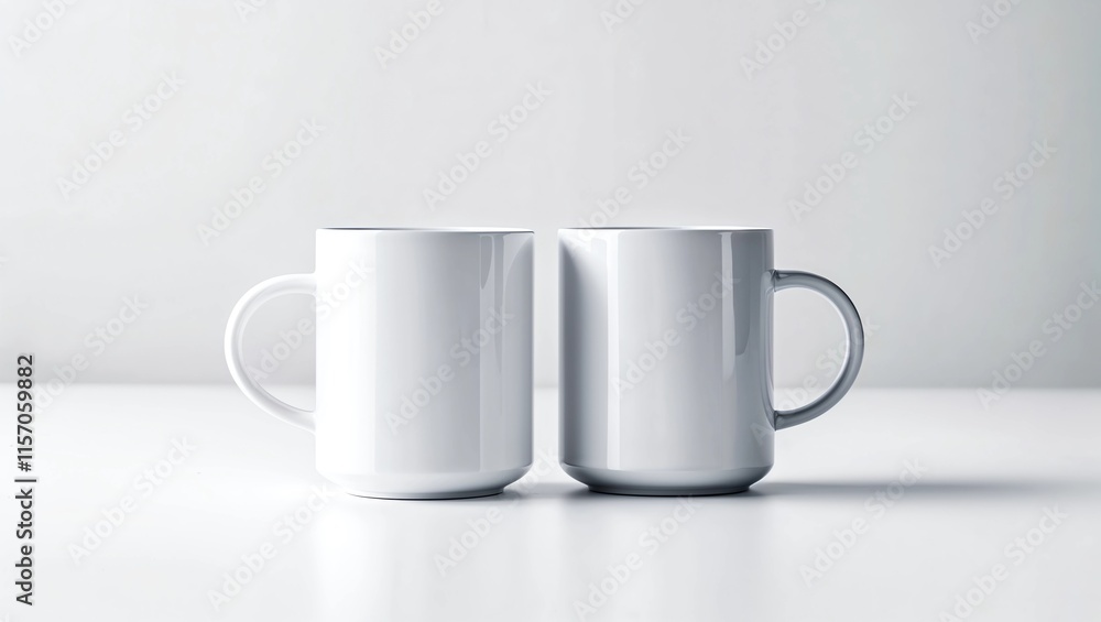 Obraz premium Mug Mock-Up - Two Mugs