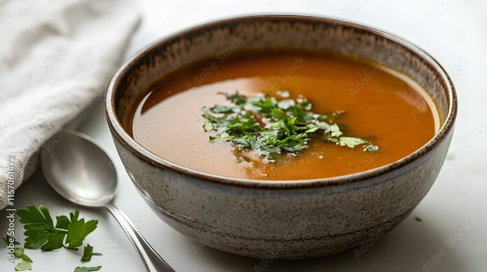 Delicious tomato soup recipe home kitchen food photography cozy environment close-up view culinary concepts Delicious tomato soup recipe home kitchen food photography cozy environment close-up view culinary concepts