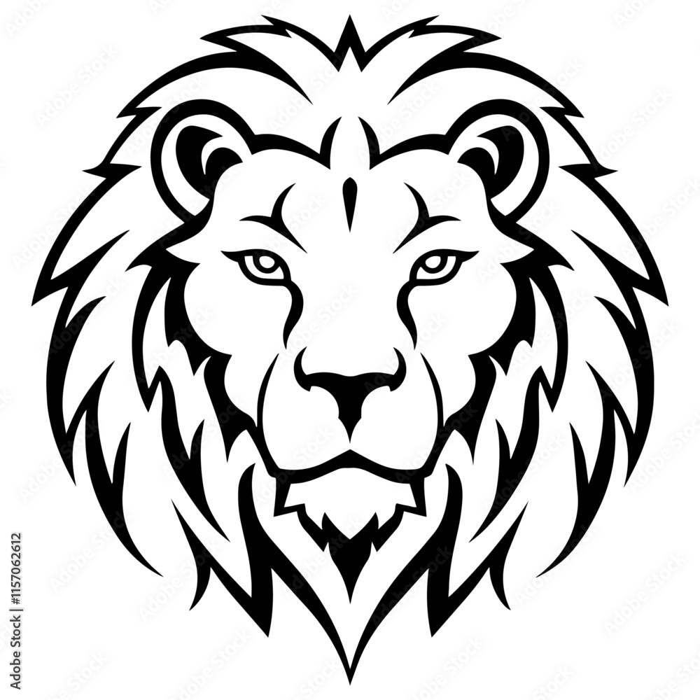 Lion Head Silhouette, Lion Logo Lion Head Silhouette, Lion Logo