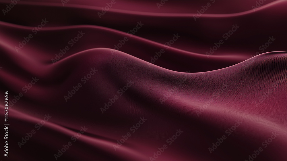 Obraz premium Rich Burgundy Silk in a Smooth and Sophisticated Design