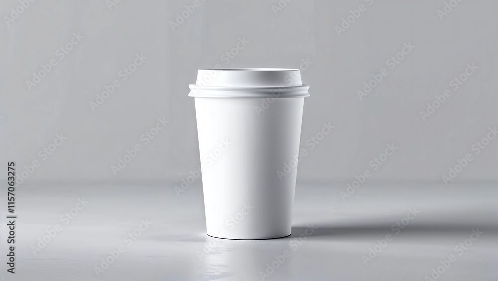 white coffee paper cup mock-up with lid white coffee paper cup mock-up with lid
