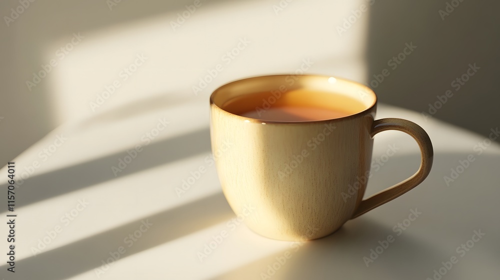 Enjoying a warm cup of tea cozy home beverage photography bright natural light tranquil atmosphere Enjoying a warm cup of tea cozy home beverage photography bright natural light tranquil atmosphere