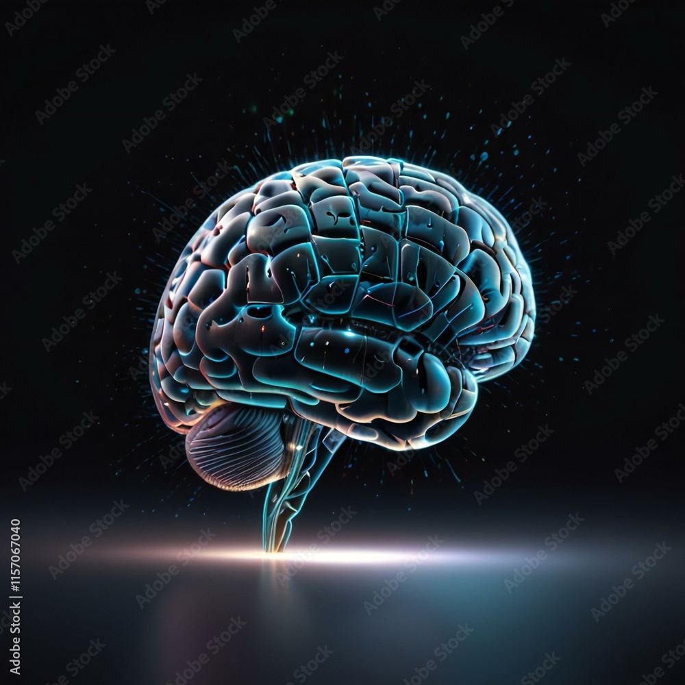 3d rendered illustration of a brain 3d rendered illustration of a brain
