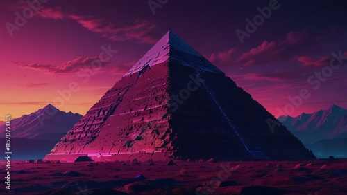 sunset in the mountains