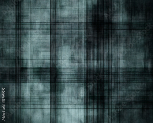 Abstract grunge teal and black plaid texture background. Perfect for website banners, social media posts, and design projects.