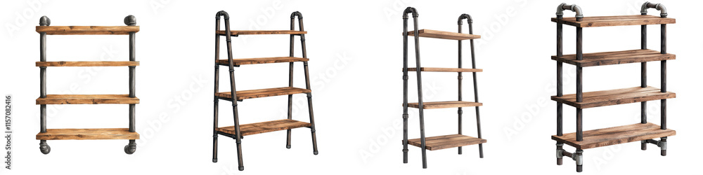 Versatile and Customizable Ladder Shelves for Stylish Storage and Display in Home Office or Loft Interiors Industrial Rustic or Modern Design Options Versatile and Customizable Ladder Shelves for Stylish Storage and Display in Home Office or Loft Interiors Industrial Rustic or Modern Design Options
