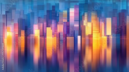 Wallpaper Mural Neon flashing urban noise background Torontodigital.ca