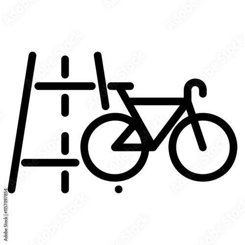 Bike road icon