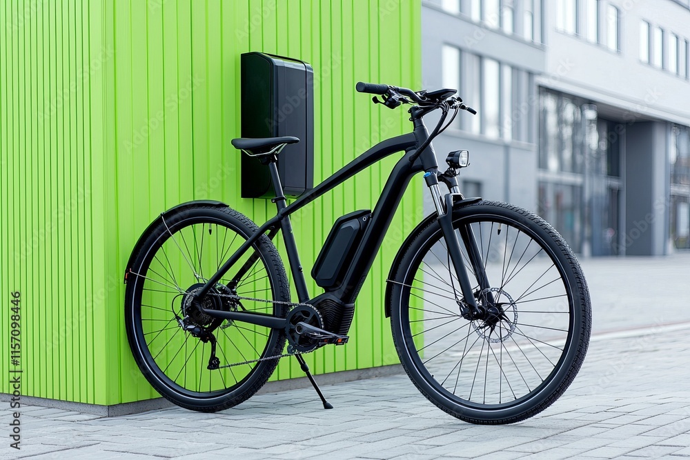 The sight of electric bikes charging at public stations is a vivid representation of environmentally friendly travel. The sight of electric bikes charging at public stations is a vivid representation of environmentally friendly travel.