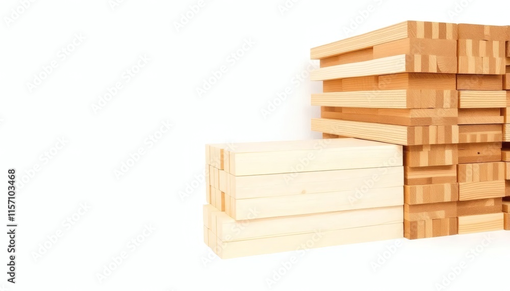 Stacked Wooden Blocks: A Minimalist Study in Light and Texture Stacked Wooden Blocks: A Minimalist Study in Light and Texture