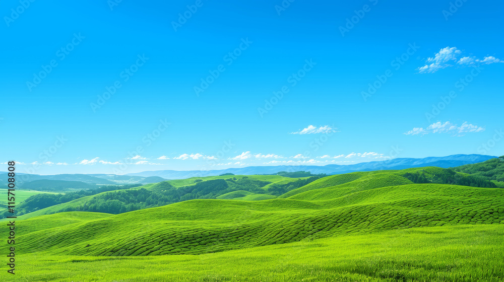 simple, A serene and refreshing background with grassy hills, a clear blue sky, and a gentle breeze in the foreground. simple, A serene and refreshing background with grassy hills, a clear blue sky, and a gentle breeze in the foreground.