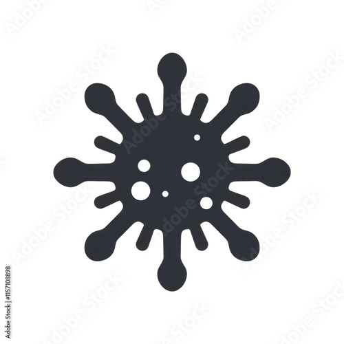 Danger bacteria vector icon illustration isolated on white background