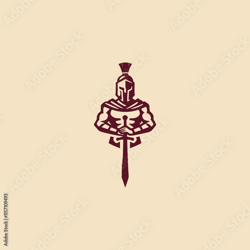 Iconic gladiator logo