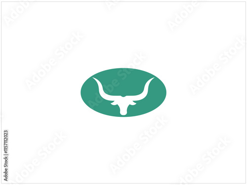 Long horn design, vector , illustration and  isolate template .