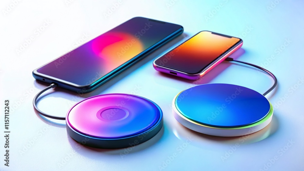 Wireless Charging Silhouette: Innovative Battery Power Concept Wireless Charging Silhouette: Innovative Battery Power Concept