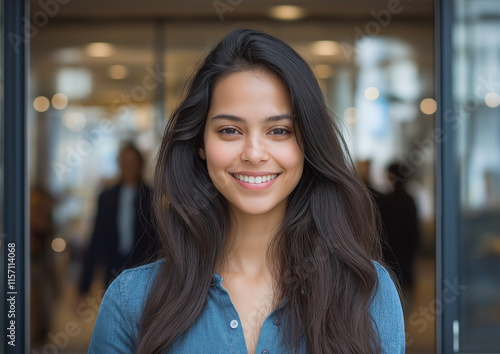 Wallpaper Mural portrait of a young businesswoman Torontodigital.ca