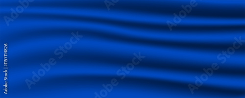 imag of silk fabric luxury background. Wavy abstract satin cloth vector texture pattern.