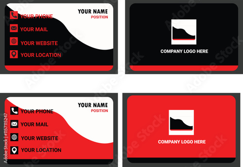 Bussiness card with color variation