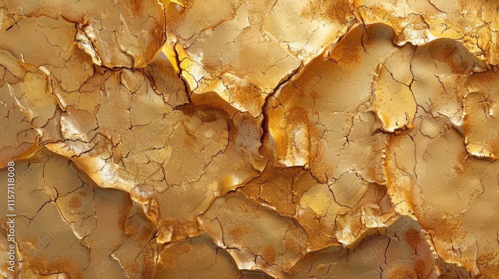Abstract texture featuring cracked, layered brown surfaces resembling aged paint or earth. Abstract texture featuring cracked, layered brown surfaces resembling aged paint or earth.