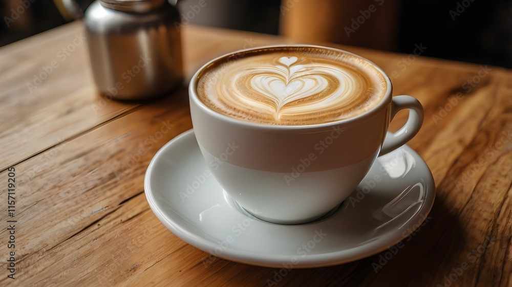 A warm almond milk latte with a heart-shaped latte art design, placed on a wooden table with a cozy atmosphere.
A warm almond milk latte with a heart-shaped latte art design, placed on a wooden table with a cozy atmosphere.