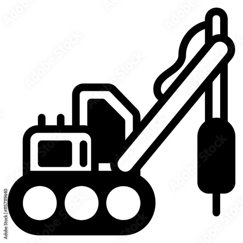 Hydraulic breaker icon