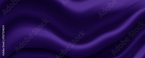 Abstract purple background. purple silk satin texture background. Beautiful soft folds on the fabric. 