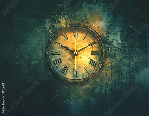 Wallpaper Mural Vintage Clock Wall Torontodigital.ca