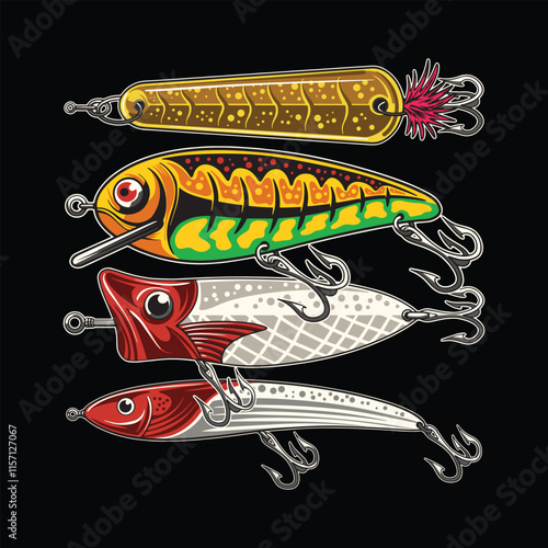 Fishing Bait Collection and Pattern