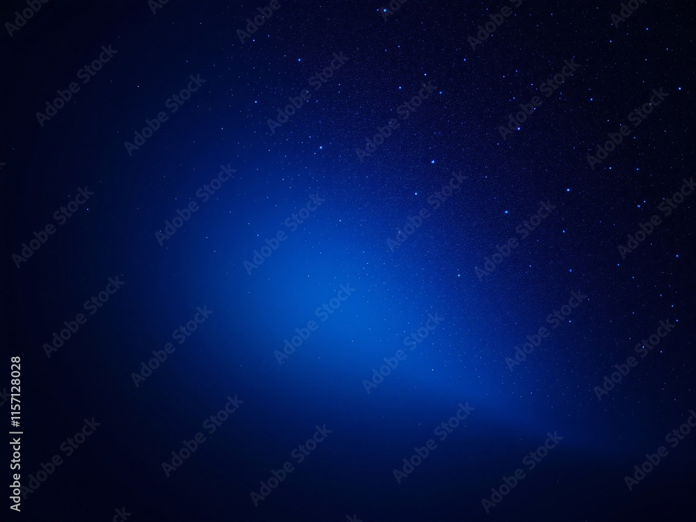 Fototapeta premium Blue gradient background with glowing dots, abstract digital design.